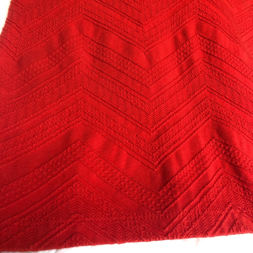 Embossed Chevron Aztec Mini Skirt